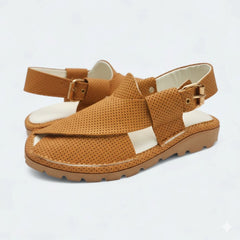 Dotted GoGo Medicated Chappal (Orange)