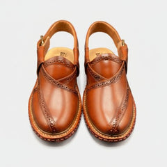 Kingra Sandal Shaded (Red Brown)