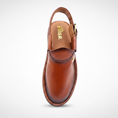 Shaded Dolphin Sandal (Red Brown)
