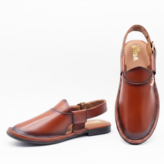 Shaded Dolphin Sandal (Red Brown)