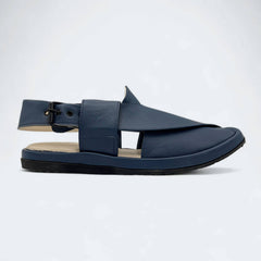 Round GoGo Peshawari Chappal (Blue)