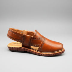 Kingra Sandal Shaded (Red Brown)