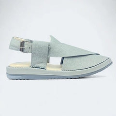 Kaptan Medicated Chappal (Grey) Fabric Texture