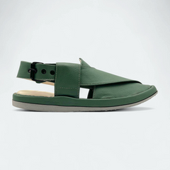 Round GoGo Peshawari Chappal (Green)