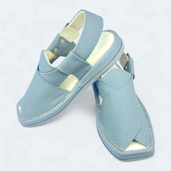 Kaptan Dotted Medicated Chappal (Blue)